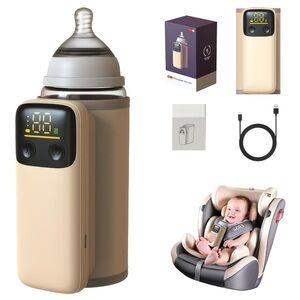 Portable Milk Bottle Warmer with Digital Display